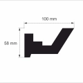 Stuckleiste LED , LED Profil - OL-43 Grau